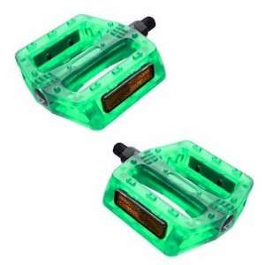  Pedals Black Ops Gummy Translucent 1/2 Green Sports 