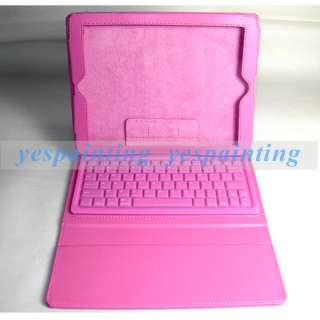   Bluetooth Keyboard Leather Case Cover + USB Cable For iPad 2 NEW