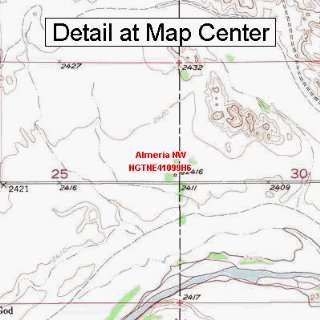  USGS Topographic Quadrangle Map   Almeria NW, Nebraska 