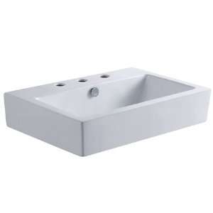  Clearwater Wash Basin With 8 3 Fct Hole White