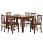 Walker Edison 60 in. Solid Wood Dining Table   Brown