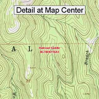  USGS Topographic Quadrangle Map   Railroad Saddle, Idaho 