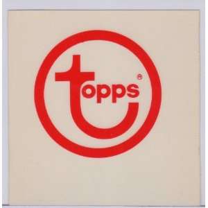  Vintage 1970s Topps Co. Logo Window Cling/Sticker 