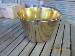 1851 H W Hadens Solid Brass Pail / Bucket Waterbury CT  