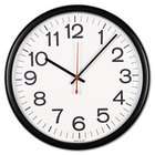 Universal UNV11381   Indoor/Outdoor Clock, 13 1/2in, Black