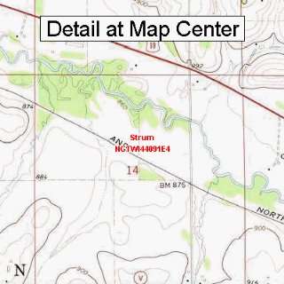   Map   Strum, Wisconsin (Folded/Waterproof)