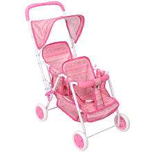You & Me Twin Doll Stroller   Pink   Toys R Us   