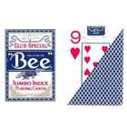   Playing Cards Bee Poker Playing Cards Jumbo Index Diamond Back   Blue