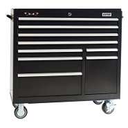 Viper Tool Storage 41 9 Drawer 18G Steel Rolling Cabinet, Black at 