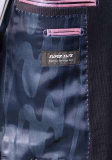   Micro Herringbone Twill Stripe Mens 150s Wool Business Suit  