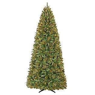   Aspen Mountain Slim Christmas Tree with Clear Lights  Country Living