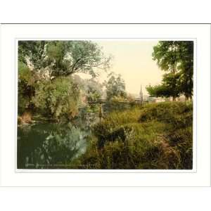  Footbridge on the Monnow Monmouth England, c. 1890s, (M 