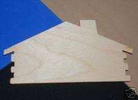 LOG CABIN LaserWoody Unfinished Wood Shapes 2LC654C  