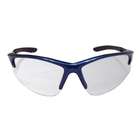 SAS Safety 540 0710 DB2 Safety Glasses with Blue Frames / Clear Lens