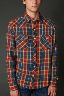 UrbanOutfitters  Salt Valley Workers Twill Western Shirt