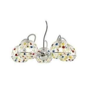 5 Light Multi Colored Chandelier from Destination Lighting 