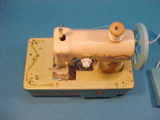   SEWING MACHINE B/O w FOOT PEDAL BOXED * NEW OLD STOCK HK 1970s  