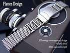 22mm Heavy Stainless Steel Mesh Watch Band Deployment Strap,5 length 