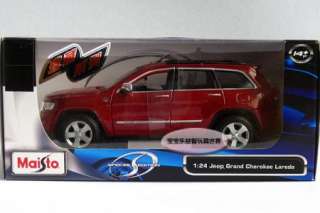 New JEEP Cherokee 124 Alloy Diecast Model Car With Box Red B515 