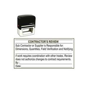  Self Inking Contractors Review Stamp