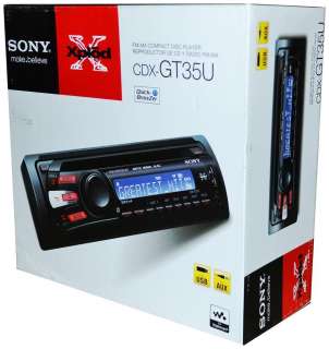Sony CDX GT35UW /WMA/AAC/USB/AUX Player CD Receiver 027242802629 