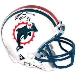   Williams Miami Dolphins Autographed Mini Helmet Sports Collectibles