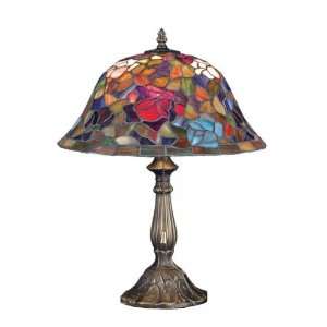  Meyda Tiffany 51825 Table Lamp, Burgundy