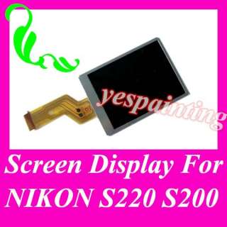 LCD screen display monitor for Nikon Coolpix S220 S200  