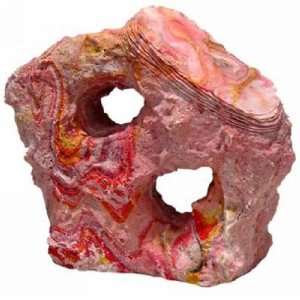  Rainbow Rock With 2 Holes   Red