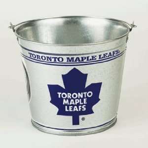   Leafs Galvanized Pail 5 Quart   NHL Ice Buckets