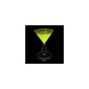 Yellow Glowing Martini Glass and Glow Drinkware Sold by 
