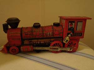 Modern Toy Western Battery Tin Litho Train # 557116 Vintage 