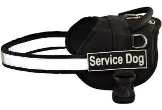 Dog Harness with Service Dog Velcro Patch Label Tag  