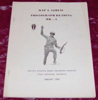 ARMY MAP AERIAL PHOTOGRAPHS BOOKLET FT BENNING GA 1966  