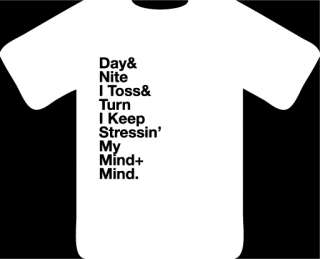 KID CUDI Day N Nite CROOKERS Lyrics T Shirt ALL SIZES  