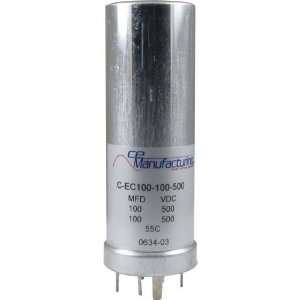   100/100uF 500VDC Multi Section Can Capacitor Musical Instruments