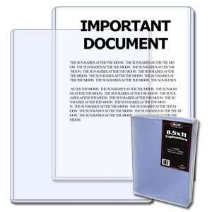     Topload Holders 8.5x11 toploaders for documents, photos, or prints