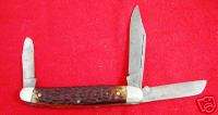 Vintage Kutmaster 3 Blade Stockman Folding Knife  
