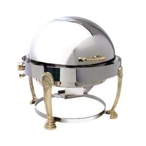  8 Qt. Seashell Round Roll Top Drip Free Chafer (18/10 