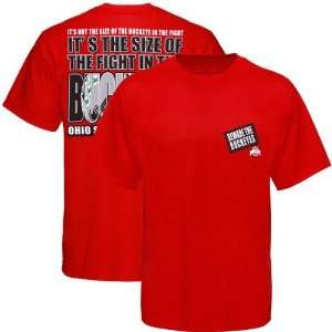 NCAA Ohio State Buckeyes Scarlet Fight in the Mascot T shirt  