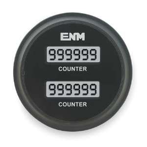  ENM T39AA Hour Meter,LCD,2.33 In,Flush Round
