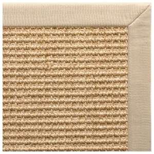    Khaki Sisal Rug with Taupe Linen Binding   6x9