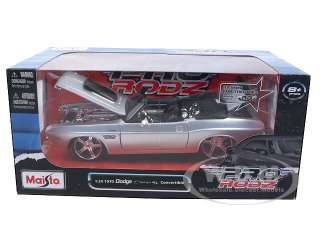   Dodge Challenger R/T Convertible Silver Pro Rodz die cast car by