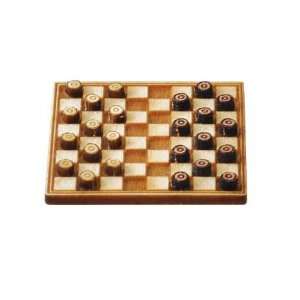   Miniature Checker Board and Checkers Kit  Toys & Games  