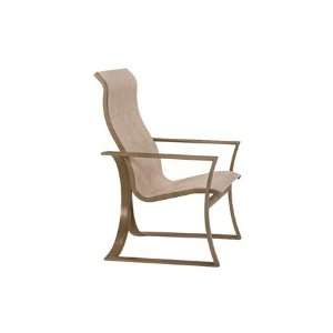   Arm Patio Lounge Chair Textured Mocha Finish Patio, Lawn & Garden