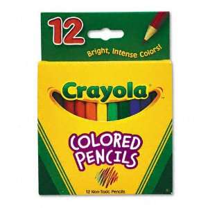  Crayola  Short Barrel Colored Woodcase Pencils, 3.3 mm 