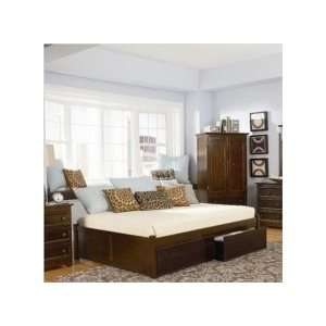  Atlantic Furniture Concord Bed with Flat Panel Drawers in 