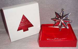 1995 Wallace 3rd Annual Limited Edition Sterling Silver Star Christmas 