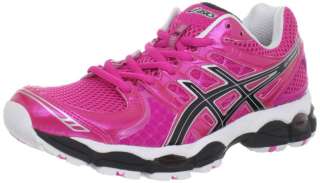 Asics Womens GEL Nimbus 14 Running Shoe Sneakers Neon Pink Black 