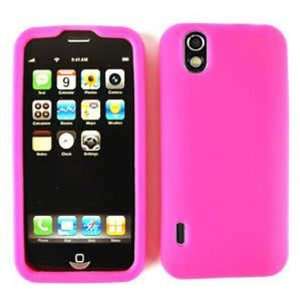  LG Marquee LS855 Deluxe Silicone Skin, Magenta Jelly / Gel 
